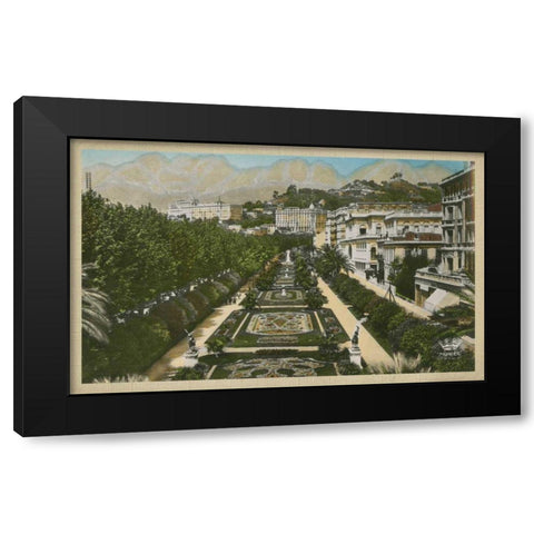 The Cote dAzur V Black Modern Wood Framed Art Print with Double Matting by Unknown