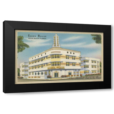 Miami Beach I Black Modern Wood Framed Art Print by Unknown