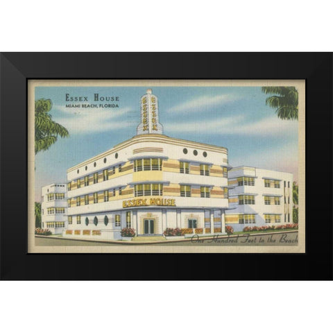 Miami Beach I Black Modern Wood Framed Art Print by Unknown