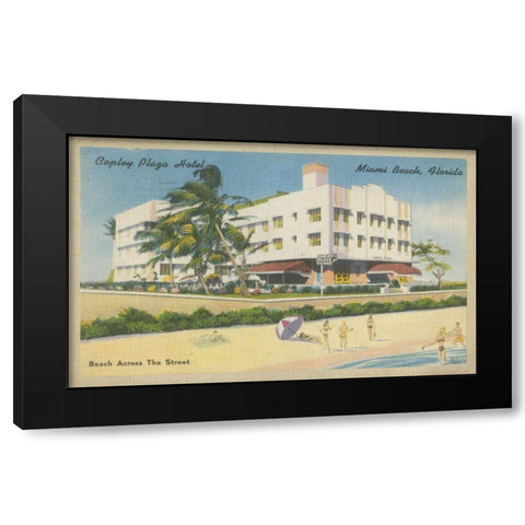 Miami Beach IV Black Modern Wood Framed Art Print by Unknown