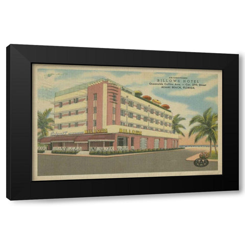 Miami Beach VI Black Modern Wood Framed Art Print by Unknown