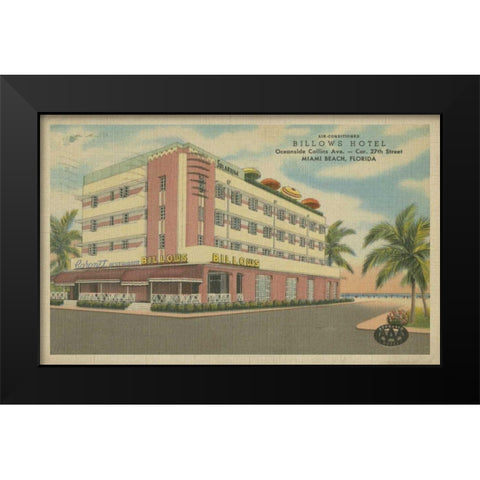 Miami Beach VI Black Modern Wood Framed Art Print by Unknown