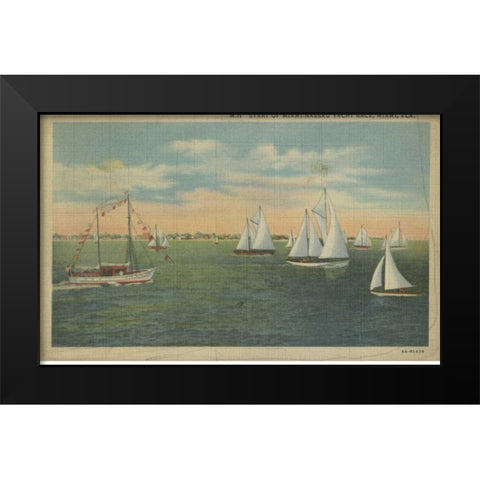 Miami Beach IX Black Modern Wood Framed Art Print by Unknown