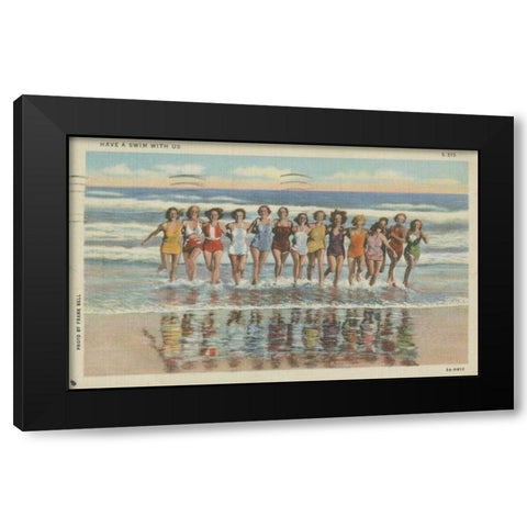 Atlantic City, NJ- II Black Modern Wood Framed Art Print with Double Matting by Unknown