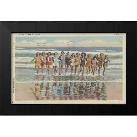 Atlantic City, NJ- II Black Modern Wood Framed Art Print by Unknown