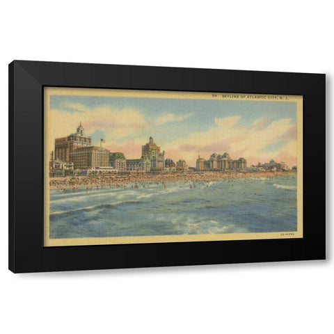 Atlantic City, NJ- IV Black Modern Wood Framed Art Print by Unknown
