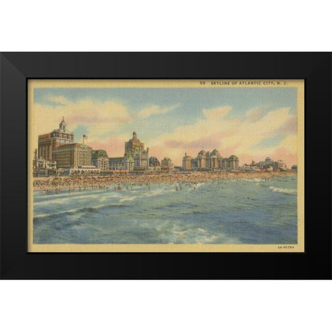 Atlantic City, NJ- IV Black Modern Wood Framed Art Print by Unknown