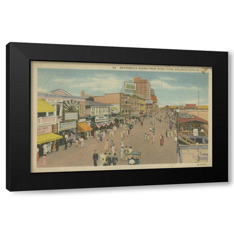 Atlantic City, NJ- VI Black Modern Wood Framed Art Print with Double Matting by Unknown