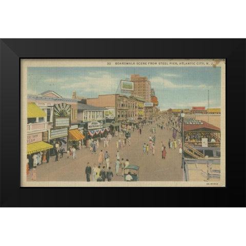 Atlantic City, NJ- VI Black Modern Wood Framed Art Print by Unknown