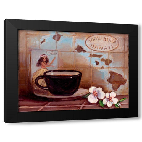 Kona Hawaii Black Modern Wood Framed Art Print with Double Matting by Kasun, Theresa