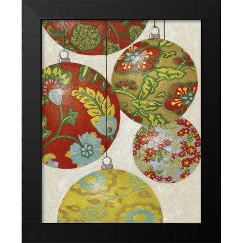 Christmas Cheer II Black Modern Wood Framed Art Print by Zarris, Chariklia