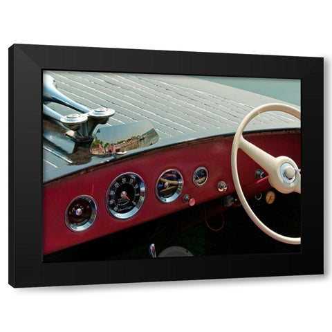 Antique Boating I Black Modern Wood Framed Art Print by Head, Danny