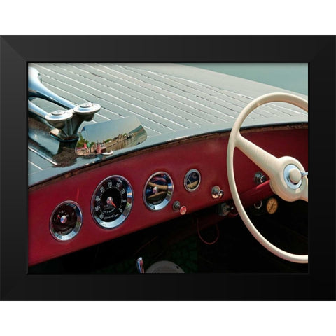 Antique Boating I Black Modern Wood Framed Art Print by Head, Danny