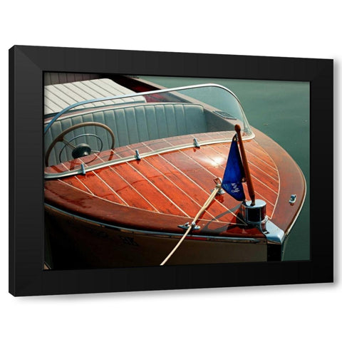 Antique Boating III Black Modern Wood Framed Art Print by Head, Danny