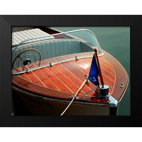 Antique Boating III Black Modern Wood Framed Art Print by Head, Danny