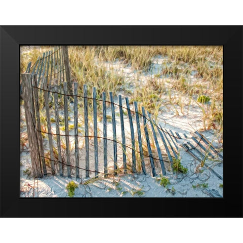 Sea Oats III Black Modern Wood Framed Art Print by Head, Danny