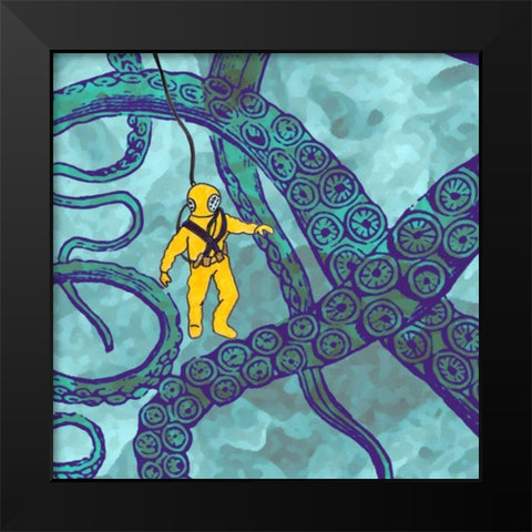 Misadventure II Black Modern Wood Framed Art Print by Ludwig, Alicia