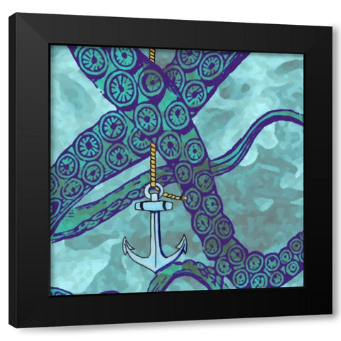 Misadventure IV Black Modern Wood Framed Art Print with Double Matting by Ludwig, Alicia