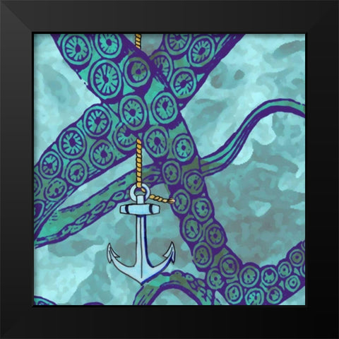 Misadventure IV Black Modern Wood Framed Art Print by Ludwig, Alicia