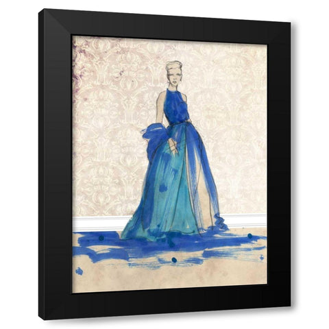 Blue Danube I Black Modern Wood Framed Art Print by Ludwig, Alicia