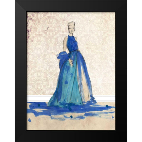 Blue Danube I Black Modern Wood Framed Art Print by Ludwig, Alicia