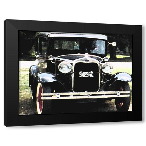 Joy Ride II Black Modern Wood Framed Art Print with Double Matting by Ilosky, Pam