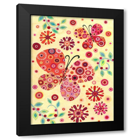 Breezy Day Black Modern Wood Framed Art Print with Double Matting by Conway, Kim