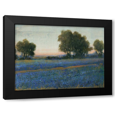 Blue Bonnet Field II Black Modern Wood Framed Art Print by OToole, Tim