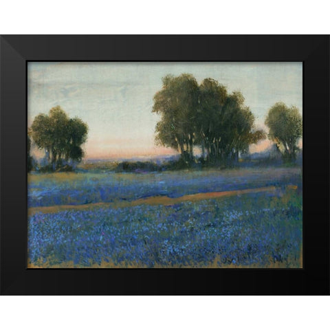 Blue Bonnet Field II Black Modern Wood Framed Art Print by OToole, Tim