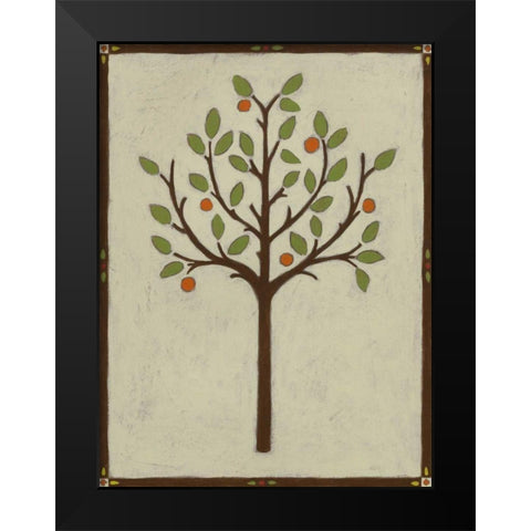 Orchard Vignette III Black Modern Wood Framed Art Print by Vess, June Erica