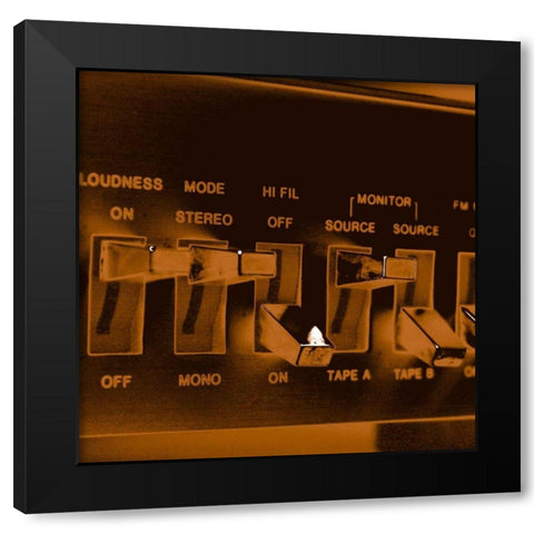 Chroma Stereo I Black Modern Wood Framed Art Print with Double Matting by Stramel, Renee W.