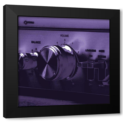Chroma Stereo IV Black Modern Wood Framed Art Print with Double Matting by Stramel, Renee W.