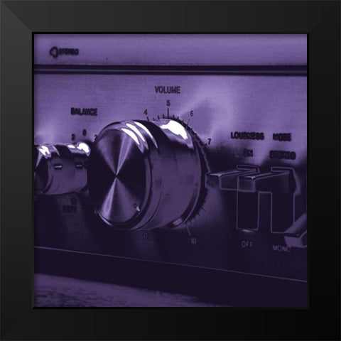 Chroma Stereo IV Black Modern Wood Framed Art Print by Stramel, Renee W.