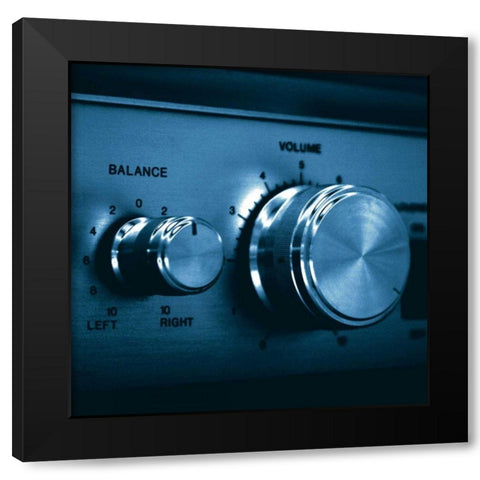 Chroma Stereo V Black Modern Wood Framed Art Print with Double Matting by Stramel, Renee W.
