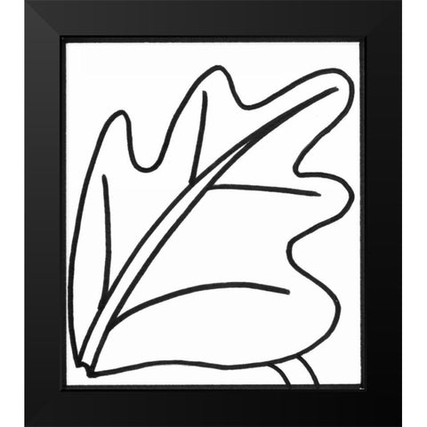 Sprout II Black Modern Wood Framed Art Print by Stramel, Renee W.