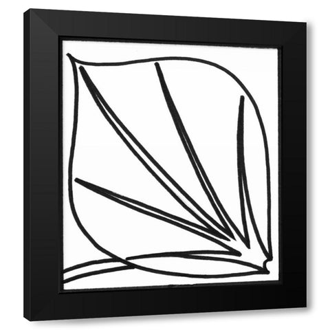 Sprout IV Black Modern Wood Framed Art Print with Double Matting by Stramel, Renee W.