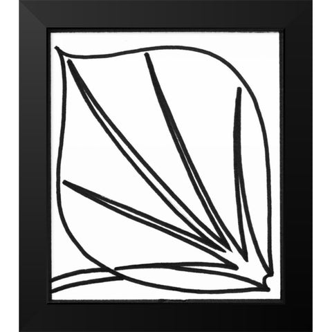 Sprout IV Black Modern Wood Framed Art Print by Stramel, Renee W.
