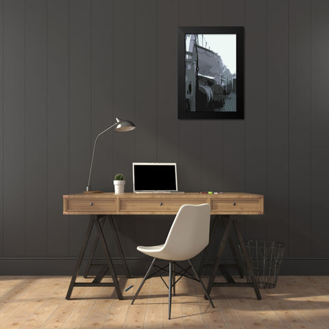 Caribbean Vessel III Black Modern Wood Framed Art Print by Longley, Carolyn