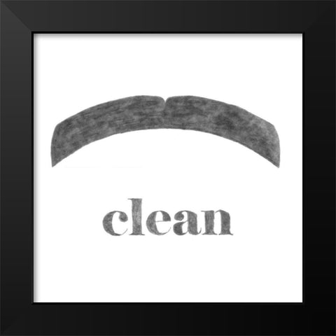 Clean Black Modern Wood Framed Art Print by Johnson, Jason