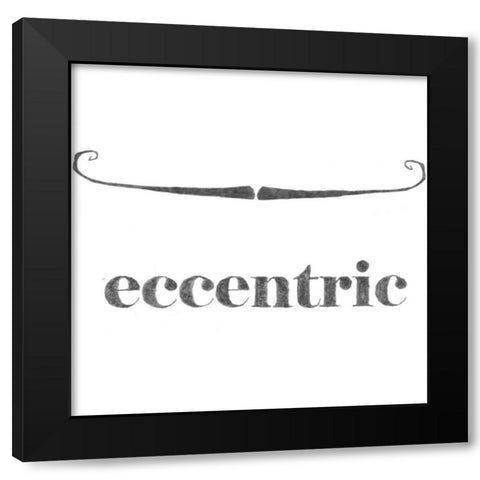 Eccentric Black Modern Wood Framed Art Print by Johnson, Jason
