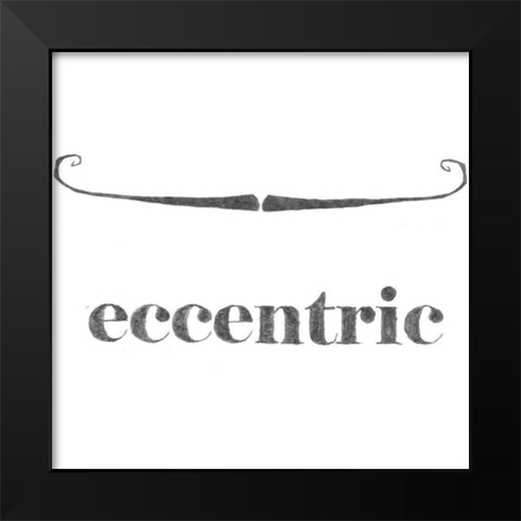 Eccentric Black Modern Wood Framed Art Print by Johnson, Jason
