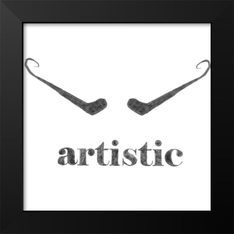 Artistic Black Modern Wood Framed Art Print by Johnson, Jason