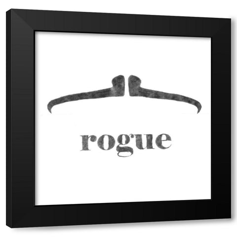Rogue Black Modern Wood Framed Art Print by Johnson, Jason