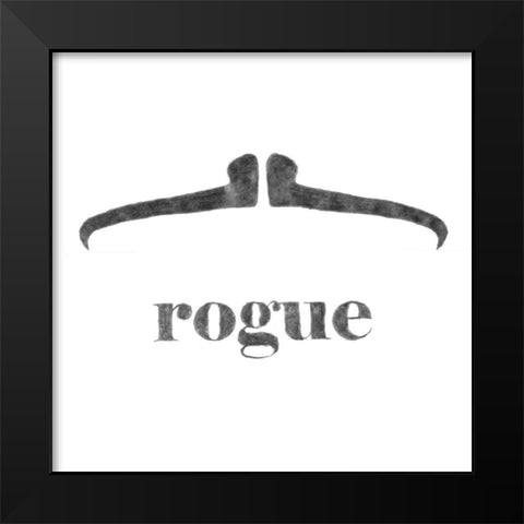 Rogue Black Modern Wood Framed Art Print by Johnson, Jason