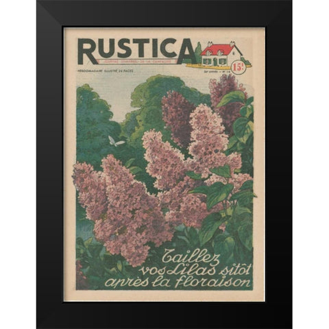 Plantez Des Lilacs Black Modern Wood Framed Art Print by Unknown