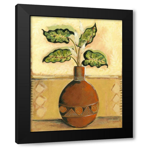 Southwest Terra Cotta I Black Modern Wood Framed Art Print with Double Matting by Taylor, Kris