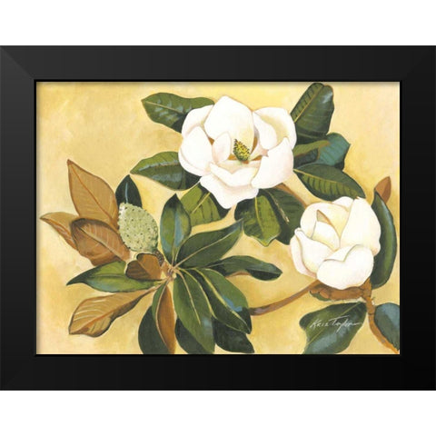 Southern Magnolia I Black Modern Wood Framed Art Print by Taylor, Kris