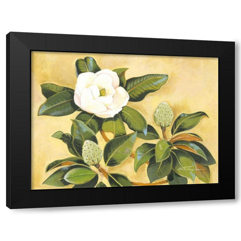 Southern Magnolia II Black Modern Wood Framed Art Print by Taylor, Kris