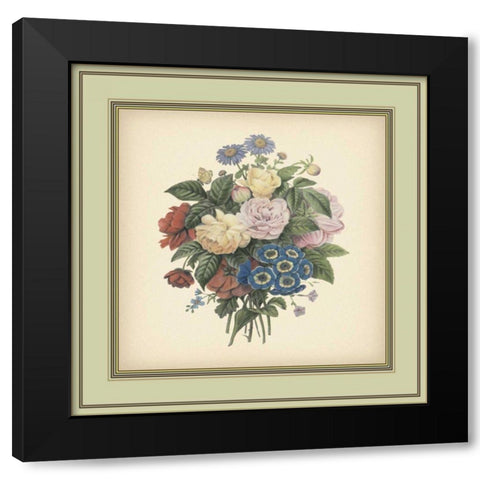 Tuscany Bouquet II Black Modern Wood Framed Art Print by Unknown