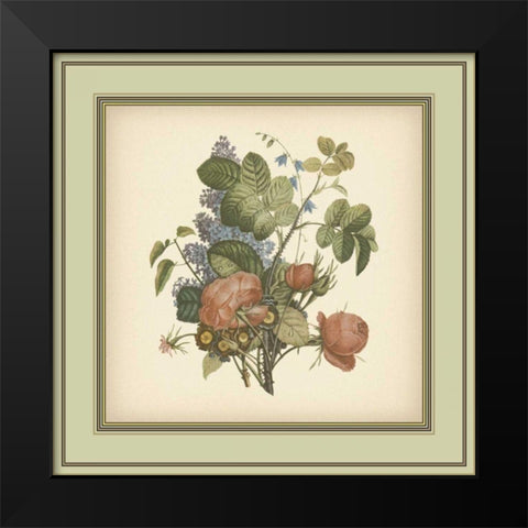 Tuscany Bouquet III Black Modern Wood Framed Art Print by Unknown